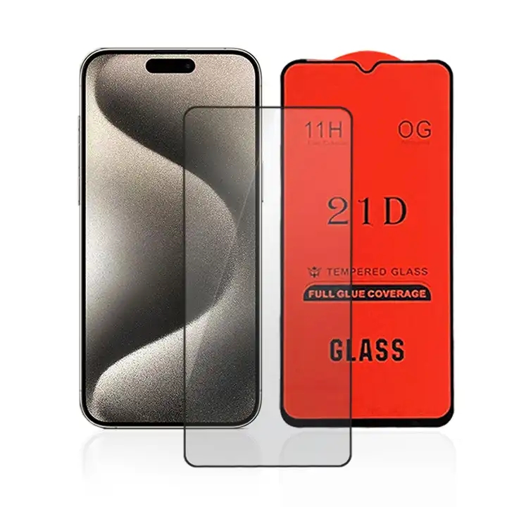 Esd Og钢化玻璃屏幕保护器钢化玻璃21d屏幕保护器21d适用于Iphone 15 14 13 12 11X8 7 6 Plus Mini