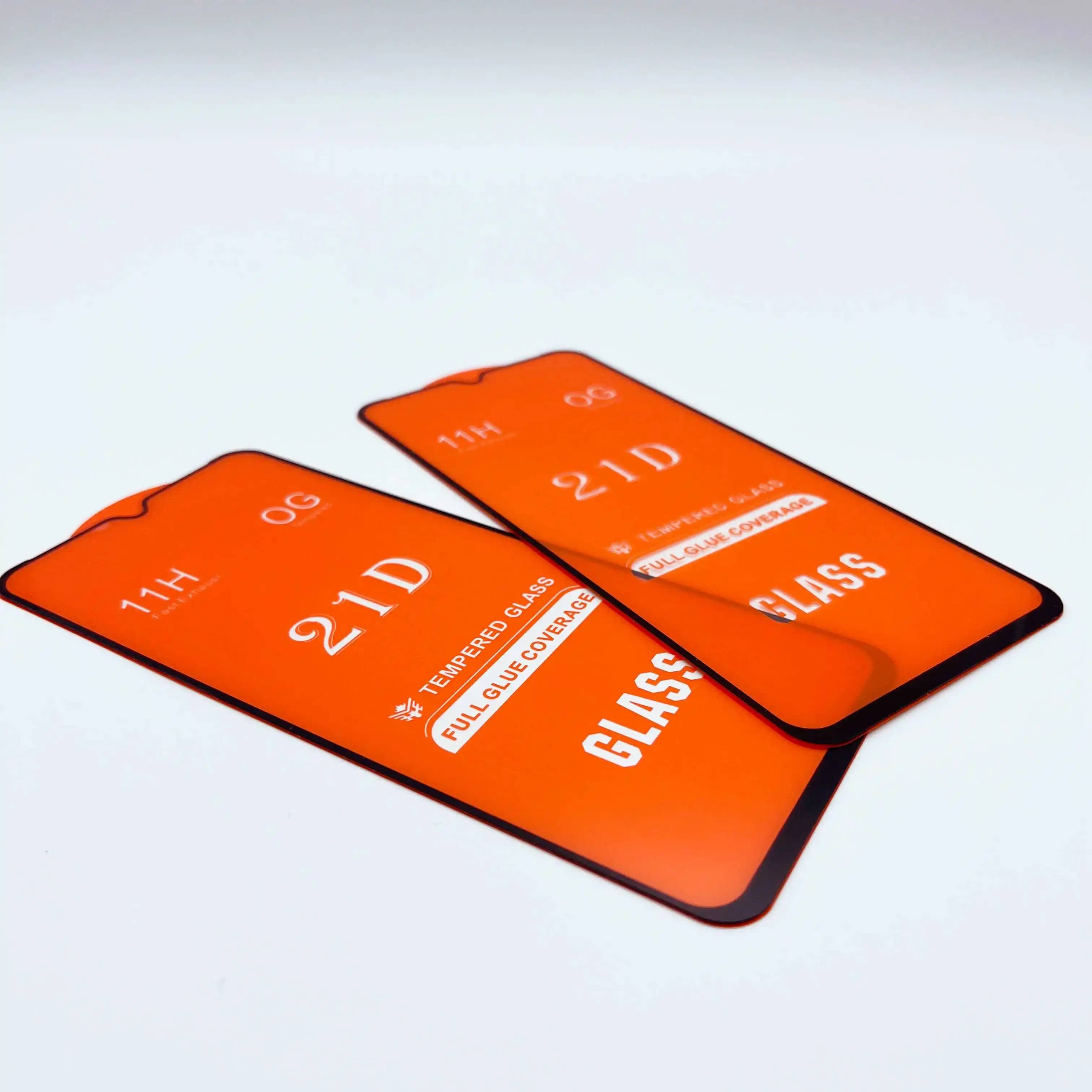 厂家批发全覆盖胶水防震无气泡钢化玻璃21D屏幕保护器适用于所有手机