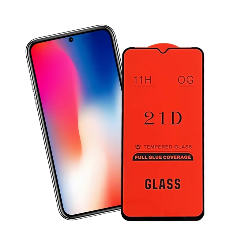 厂家直销手机贴膜手机屏幕保护器21d屏幕保护器infinix hot 8