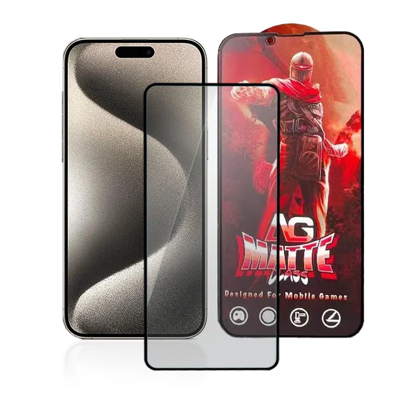 Ag哑光玻璃哑光Ag屏幕保护器Ag游戏哑光屏幕保护器适用于Iphone 15 14 13 12 11x8 7 6迷你plus pro max 