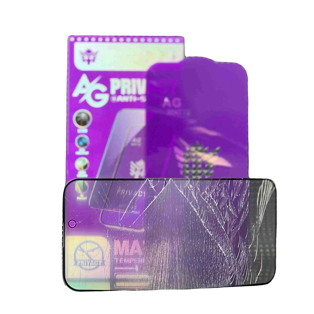 手机哑光隐私屏幕保护器哑光钢化玻璃屏幕保护器iphone 14